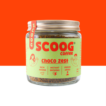"Choco Zest Instant Coffee Jar"