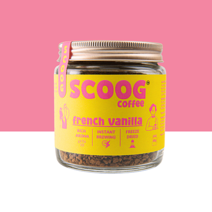 "French Vanilla Instant Coffee Jar"