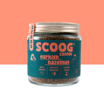 "Turkish Hazelnut Instant Coffee Jar"